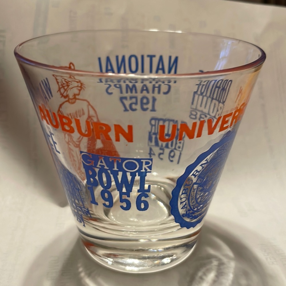 1957 NATIONAL CHAMPIONSHIP 🐅AUBURN 🐅GLASSES‼️‼️